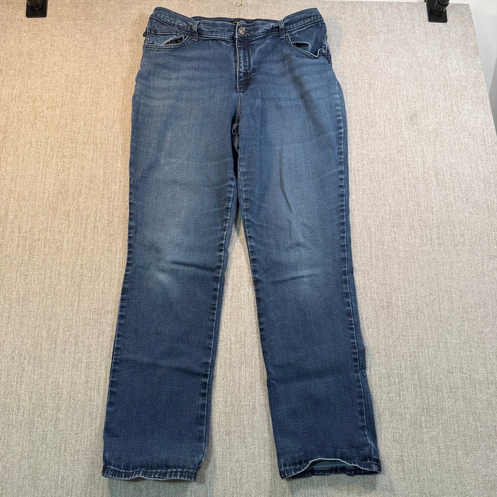 Lee Relaxed Fit Straight Leg Jeans Medium Wash Denim Blue Mens 34x31